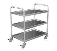 García de Pou Chariot Service 3 Niveaux 85 x 53 x 95 cm Argente Inox