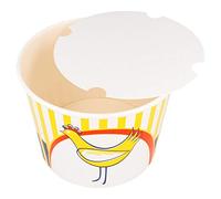 García de pou Containers Poulet 1920 Ml + Couvercles 16,8/13,9X12,3 Cm Blanc Carton - 300 unités