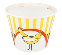 García de pou Containers Poulet 4.500 Ml + Couvercles 21,6/16X16,8 Cm Blanc Carton - 240 unités