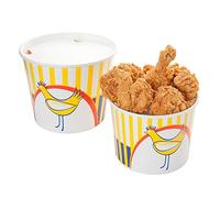 García de pou Containers Poulet 5100 Ml + Couvercles 22,5/16X21 Cm Blanc Carton - 240 unités