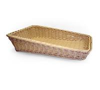 Garcia de pou Corbeille Similaire Osier Rectangulaire Inclinée 45X30X4/10 Cm Naturel Pp - 1 unités