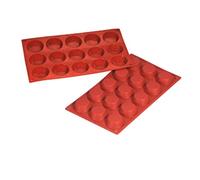García de pou Flex cuisson Tin-petit quatre, 17.5 x 30 cm, EN SILICONE, Rouge, 30 x 17.5 x 30 cm