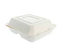 García de pou Medium Boxes ''Bionic'' 3 Compart. 20X20X7,5 Cm Blanc Cellulose - 50 unités