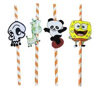 García de pou Pailles Décorées ''Panda & Cia'' 0,60X24 Cm Assorti Papier - 100 unités