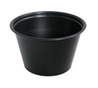 García de pou Petits Pot Micro-Ondables 120 Ml 5/7,4X4,8 Cm Noir Pp - 2500 unités