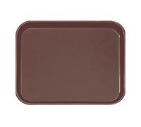 Garcia de pou Plateau Anti-Dérapant Rectangulaire 51X38 Cm Marron Fibre - 12 unités