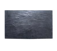 Garcia de pou Plateaux Gn 1/3 Imitation Ardoise 32,5X17,5 Cm Noir Melanine - 6 unités