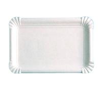 García de pou Plateaux Pâtisserie ''Fast Food'' - Petites 15X9 Cm Blanc Carton - 3000 unités