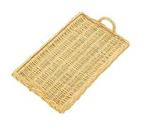 Garcia de pou Plateaux Rectangulaire Imitation Osier Pour Fromage 52,5X30X3 Cm Naturel Pp - 24 unités