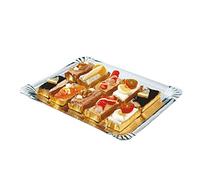 García de pou Plateaux Traiteur Deux Faces 32X42 Cm Argent/Or Carton - 25 unités