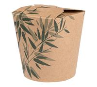 García de pou Pots À Pates ''Feel Green'' 480 Ml 275 + 25Peld G/M28X9 Cm Marron Carton - 450 unités