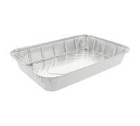 García de pou Récipients Rectangulaires 2100 Ml 31,5X21,5X4 Cm Blanc Aluminium - 50 unités
