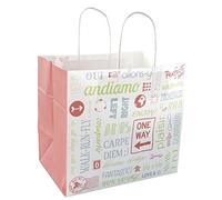 García de pou Sacs Cabas Avec Anses ''Traiteur'' - ''Parole'' 80 G/M2 26+17X24 Cm Blanc Cellulose - 250 unités