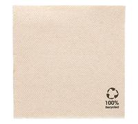 Garcia de pou Serviettes "Double Point" Ecolabel 18 G/M2 20X20 Cm Naturel Tissue Recyclé - 2400 unités