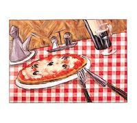 García de pou Sets De Table Offset ''Pizza'' 70 G/M2 31X43 Cm Cuatricromía Litos - 500 unités