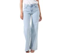 Jeans Wide Leg femme Garcia Celia Bleu 28x32
