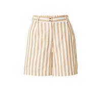 GARCIA Pantalon à pince beige foncé / blanc, Taille 34