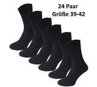 Garcia Pescara 24 Paires De Chaussettes Classiques En Coton Noir Taille 39 - 42