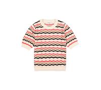 GARCIA Pull-over brocart / canneberge / noir / blanc, Taille XL