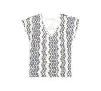 GARCIA T-shirt écru / bleu foncé, Taille XS