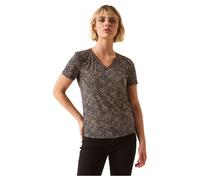 Garcia Z0006-60 Short Sleeve V Neck T-shirt Gris M Femme