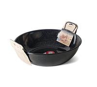 Poele Creuse Acier Emaille 32 Cm La Ideal - 3322 Noir G