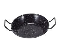 Garcima - 5020007 - Double Poêle - Profonde avec anses - Emaillé - Noir - Taille: 26 cm