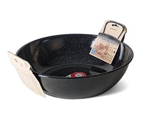 Garcima - 5020013 - Double friteuse - avec poignées, Vitres - 38 cm, Noir