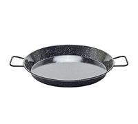 Garcima 5020625 Poêle à paella Valenciana émaillée 7 personnes/36 cm, Noir, 47 x 36 x 6 cm