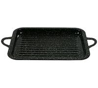 GARCIMA 559898 Grill Emaillé, Émail, Noir, 39 cm, 24 x 31 x 2,5 cm