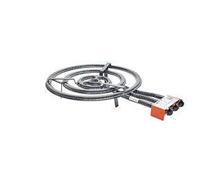 Garcima Anneau de gaz Butane/Propane côté Sortie gaz 60 cm Noir
