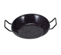 Garcima - Gerimport31 - Double Poêle - Profonde avec anses - Emaillé - Noir - Taille: 41 x 34 x 11 cm