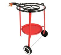 Garcima Kit de cuisson à paella sur roulettes avec poêle de 45,7 cm