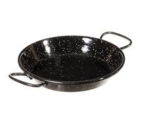 Garcima La Ideal Poêle à paella en acier émaillé Noir 15 cm