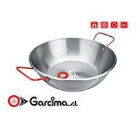 Poêle en fer poli à poignées 55 cm.