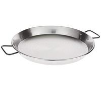 Garcima Poêle à Paella en Acier Poli, Gris, 40 cm, Lot de 6