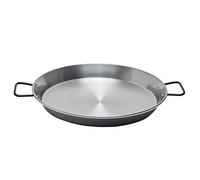 Garcima Poêle à Paella en Acier Poli, Gris, 50 cm, Lot de 6