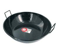 Garcima - Gerimport34 - Double Poêle - Profonde avec anses - Emaillé - Noir - Taille: 47 x 40 x 11 cm