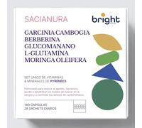 Garcinia Cambogia, Berbérine, Glucomannane, Moringa - SmartAbsorb™| pour le métabolisme, la santé digestive et le soutien antioxydant| 28 sachets quotidiens
