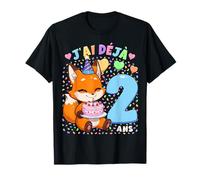 Garçon 2e Anniversaire Cadeau J'Ai Déjà 2 Ans Renard T-Shirt