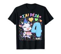 Garçon 4e Anniversaire Cadeau J'Ai Déjà 4 Ans Taureau T-Shirt