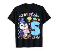 Garçon 5e Anniversaire Cadeau J'Ai Déjà 5 Ans Manchot T-Shirt