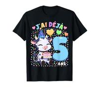 Garçon 5e Anniversaire Cadeau J'Ai Déjà 5 Ans Taureau T-Shirt
