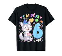 Garçon 6e Anniversaire Cadeau J'Ai Déjà 6 Ans Loup T-Shirt