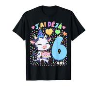Garçon 6e Anniversaire Cadeau J'Ai Déjà 6 Ans Taureau T-Shirt
