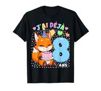 Garçon 8e Anniversaire Cadeau J'Ai Déjà 8 Ans Renard T-Shirt