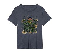 Garçon Camo Cant See Me Playful Hide and Seek Adventure T-Shirt, Femme Grandes Tailles, Bleu Chiné, 1X
