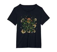 Garçon Camo Cant See Me Playful Hide and Seek Adventure T-Shirt, Femme Grandes Tailles, Noir, 1X
