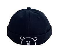 Garçon Docker Casquette Dessin Animé Ours Casse-crochoir Enfants Respirant Coton Beanie Chapeaux Printemps Propriétaire Marin