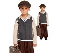 garçon fille enfants ww2 évacuée 1940s ORPHELIN déguisement costume SEMAINE DE LIVRES 4-12 - garçon évacué guerre, 7-9 Years